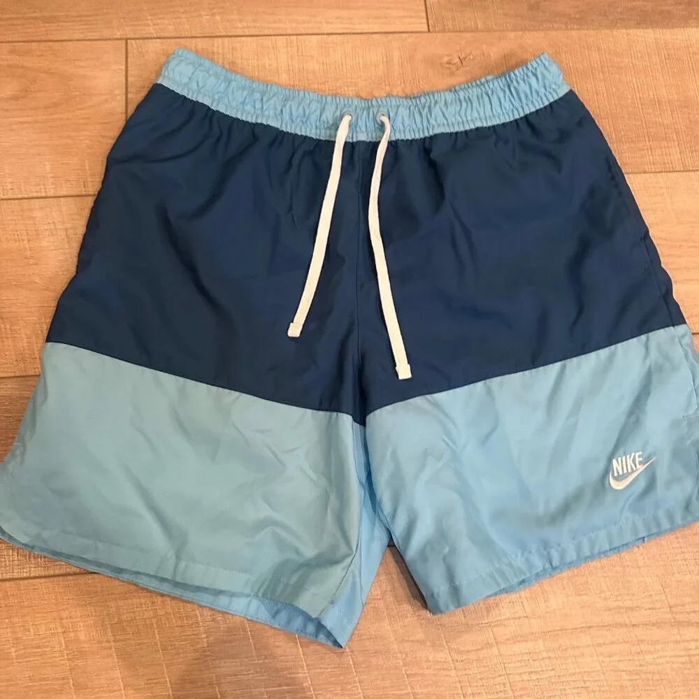 NIKE MENS SWIM TRUNKS SHORTS BLUE MEDIUM